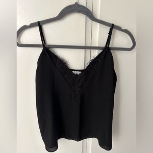 Women’s Black Lace Camisole Tank Top (Small)